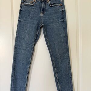 Zara Women's Blue Skinny Jeans